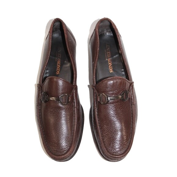 Allen Edmonds VINCI Brown Leather Moc Toe Slip On Horsebit Loafers Mens 10.5 D main image 11